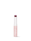 Lip balm with a white cap and pink body on a white background