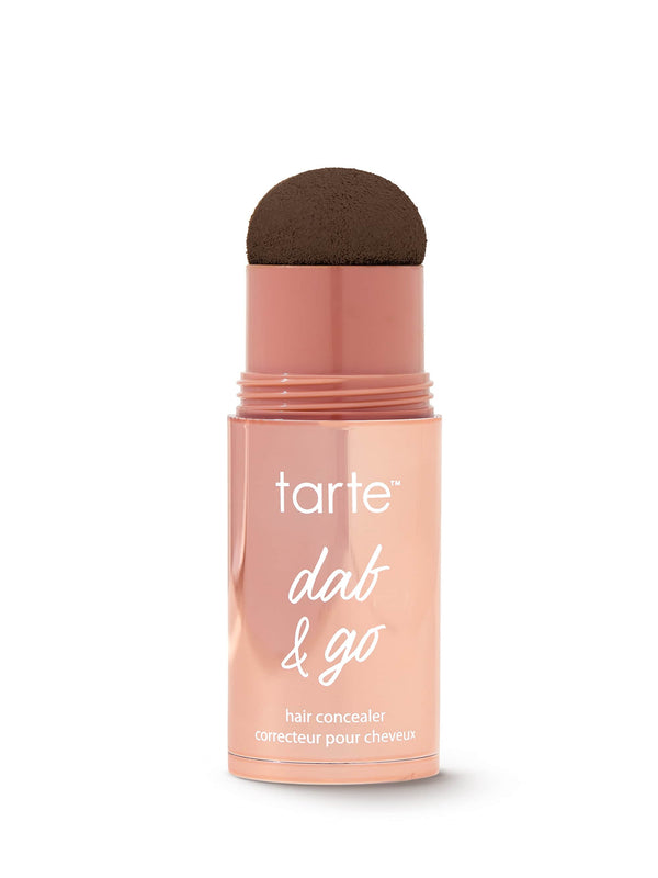tarte cosmetics dab & go hair concealer on a white background in shade medium brown