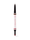 Eyeliner pen with black tip and red applicator on a white background