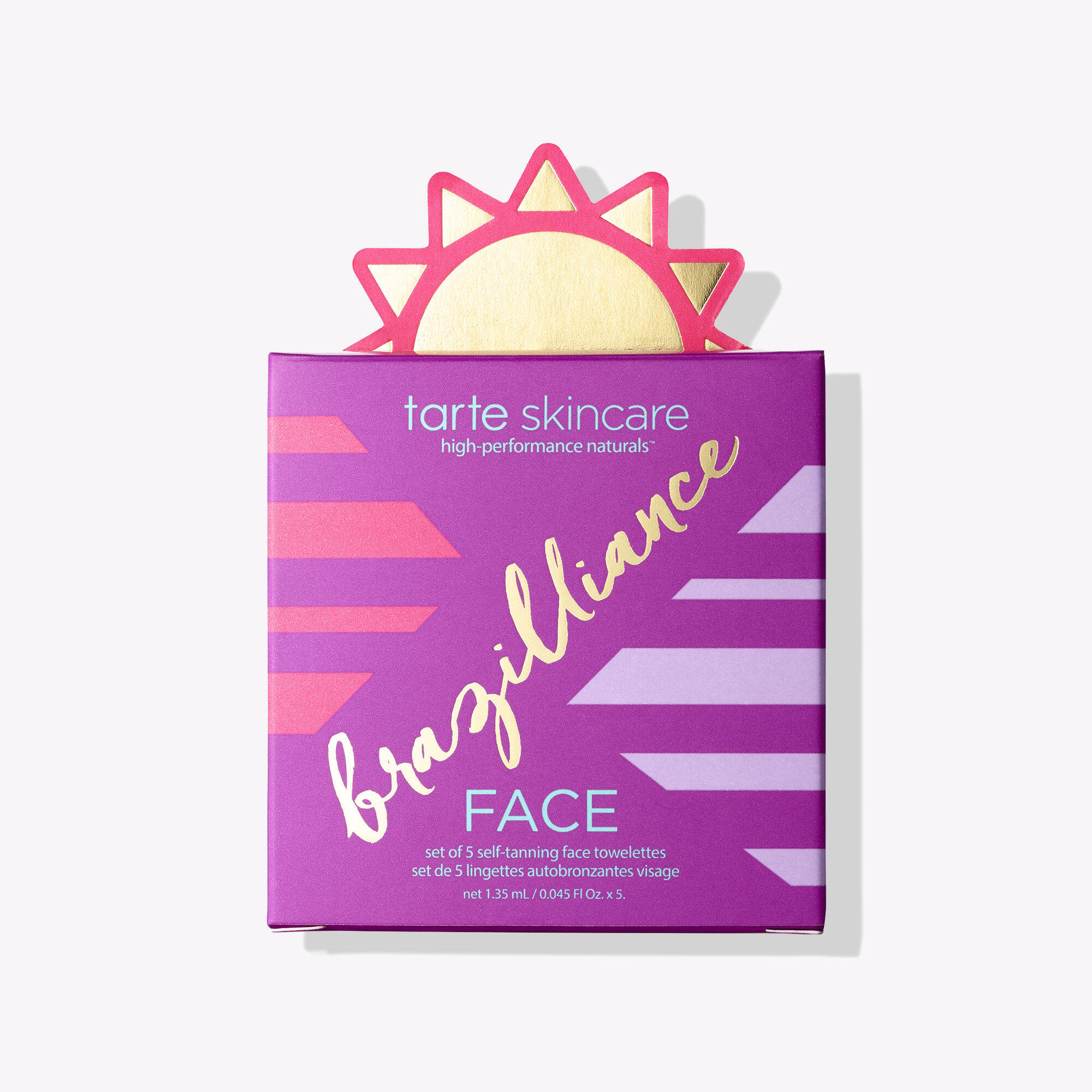 brazilliance self-tanning face towelettes package image number null