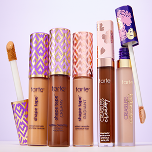 abundance shot of tarte concealers in a range of shades