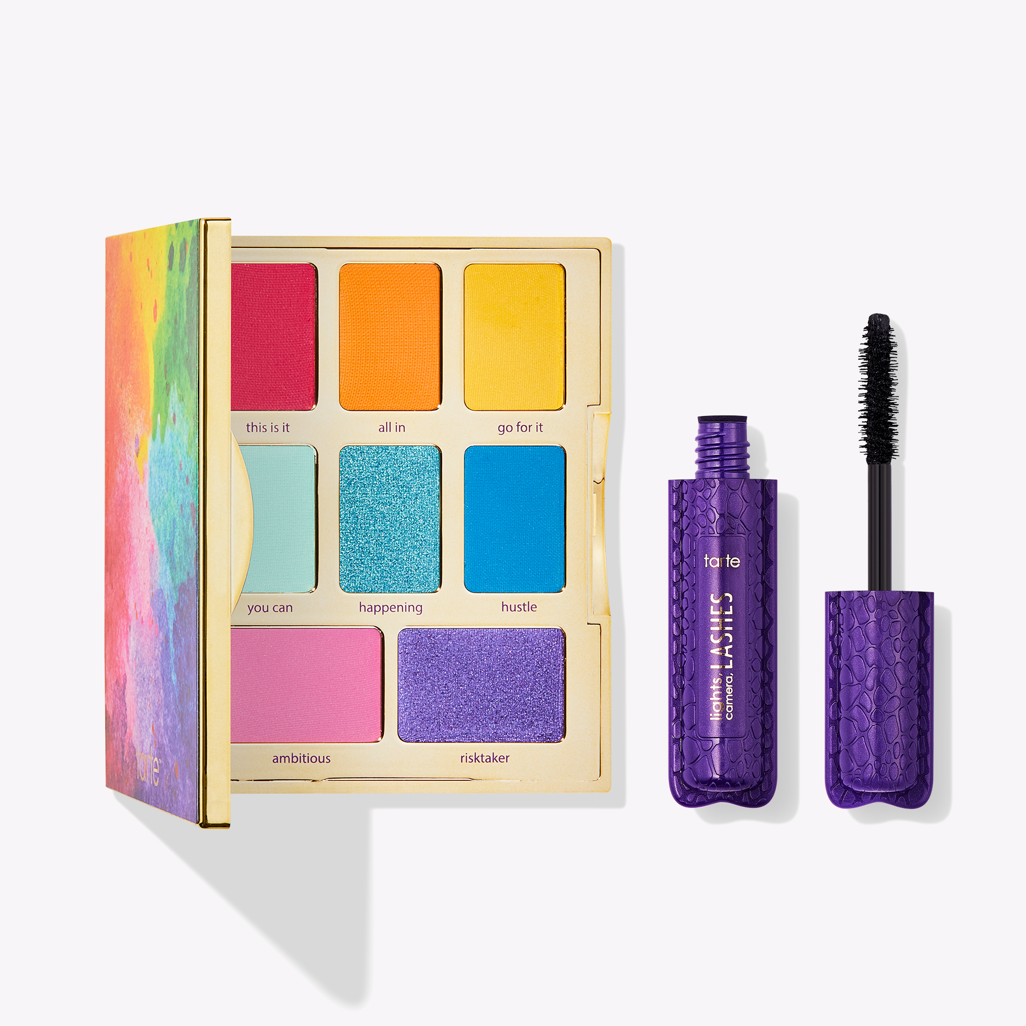 At Jessiepaege X Tarte Let It Rain Bow Eye Set